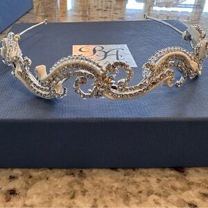 Elegant Silver Crystal Headband
